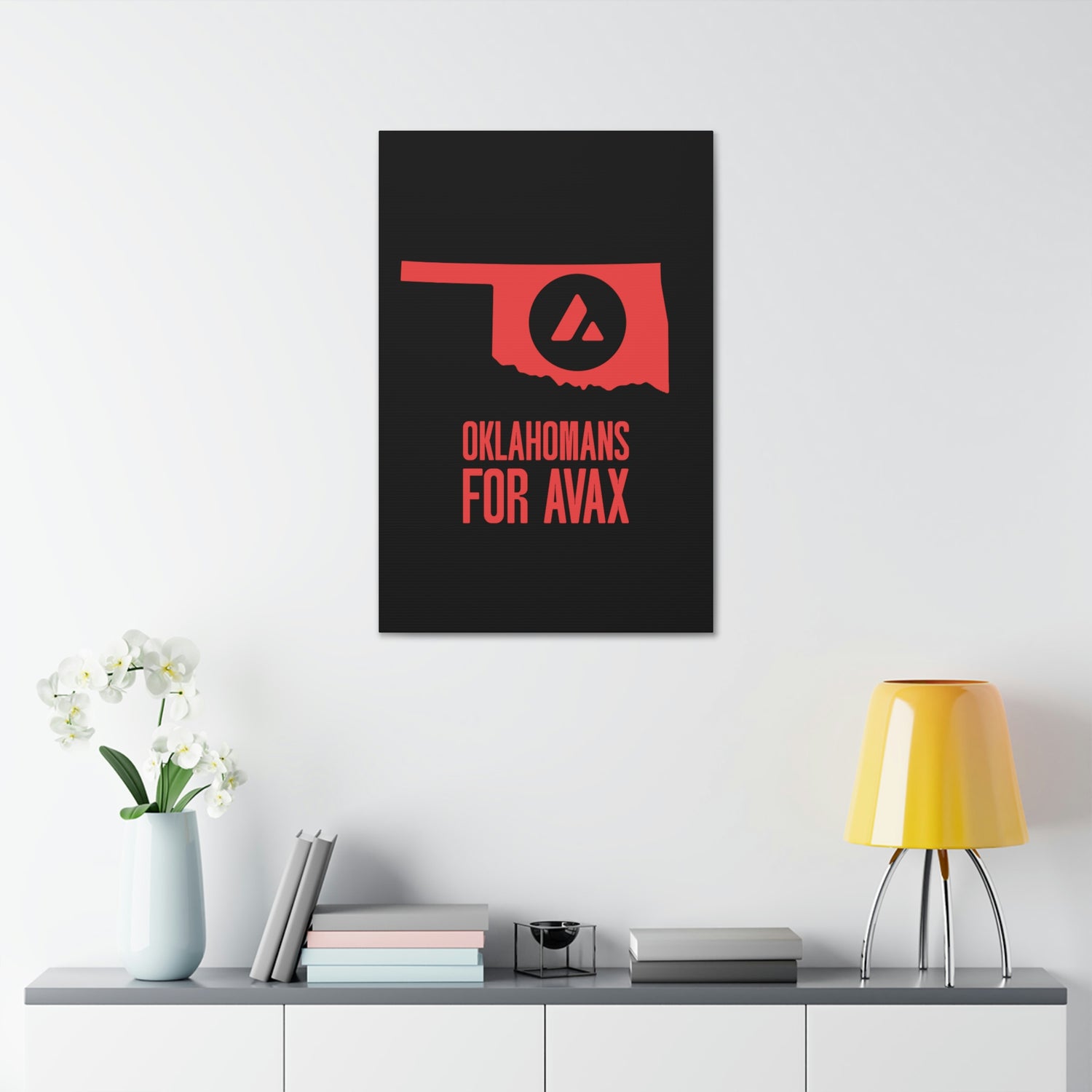 Oklahomans for Avax | Wall Canvas