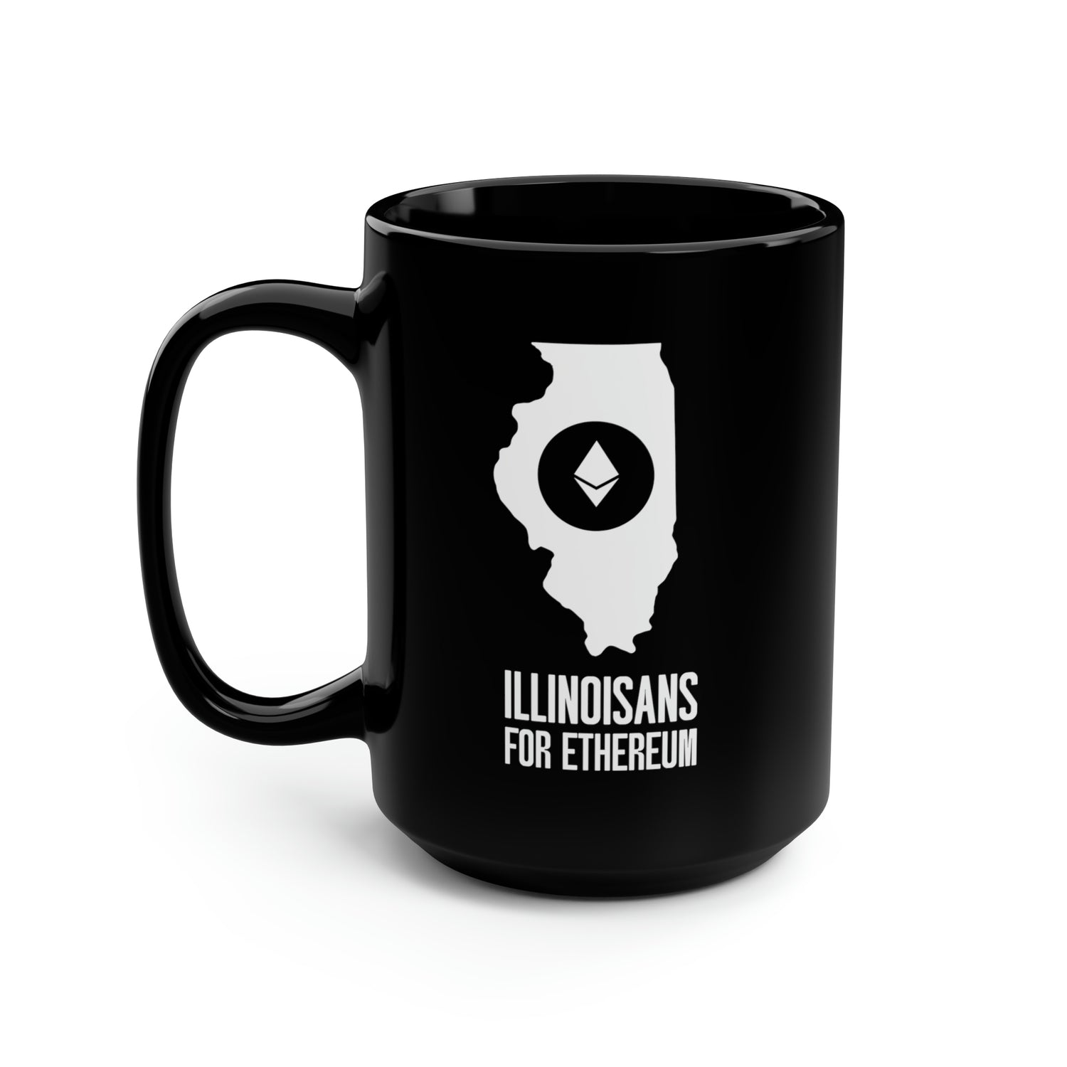 Illinoisans for Ethereum | Black Mug