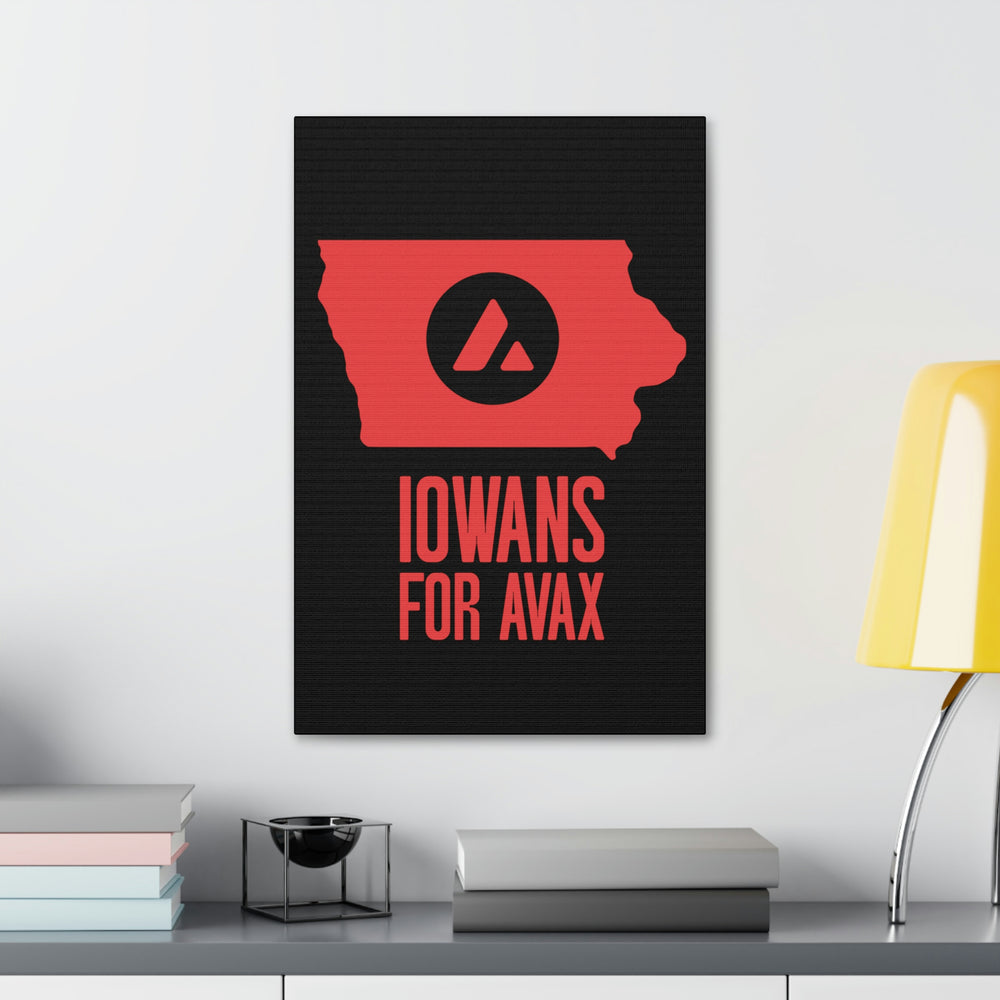 Iowans for Avax | Wall Canvas