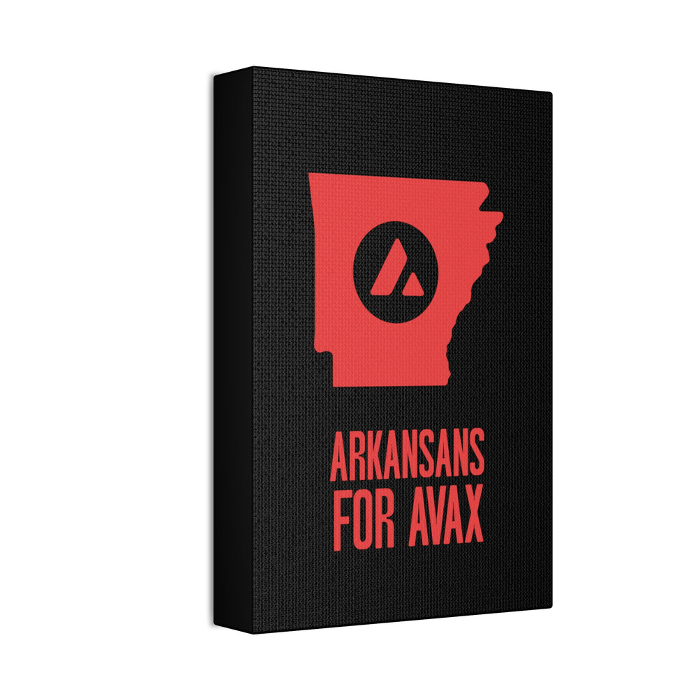 Arkansans for Avax | Wall Canvas