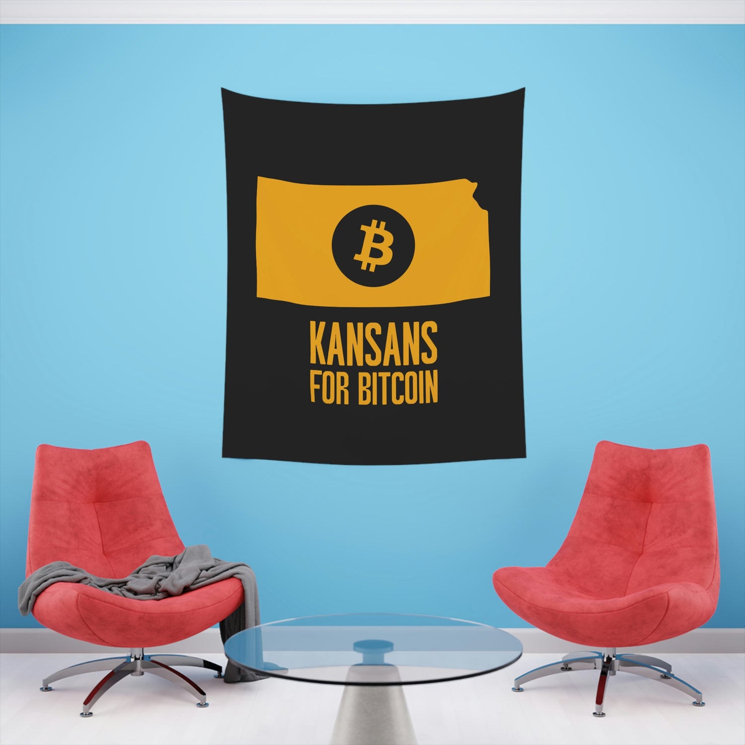 Kansans for Bitcoin | Wall Tapestry