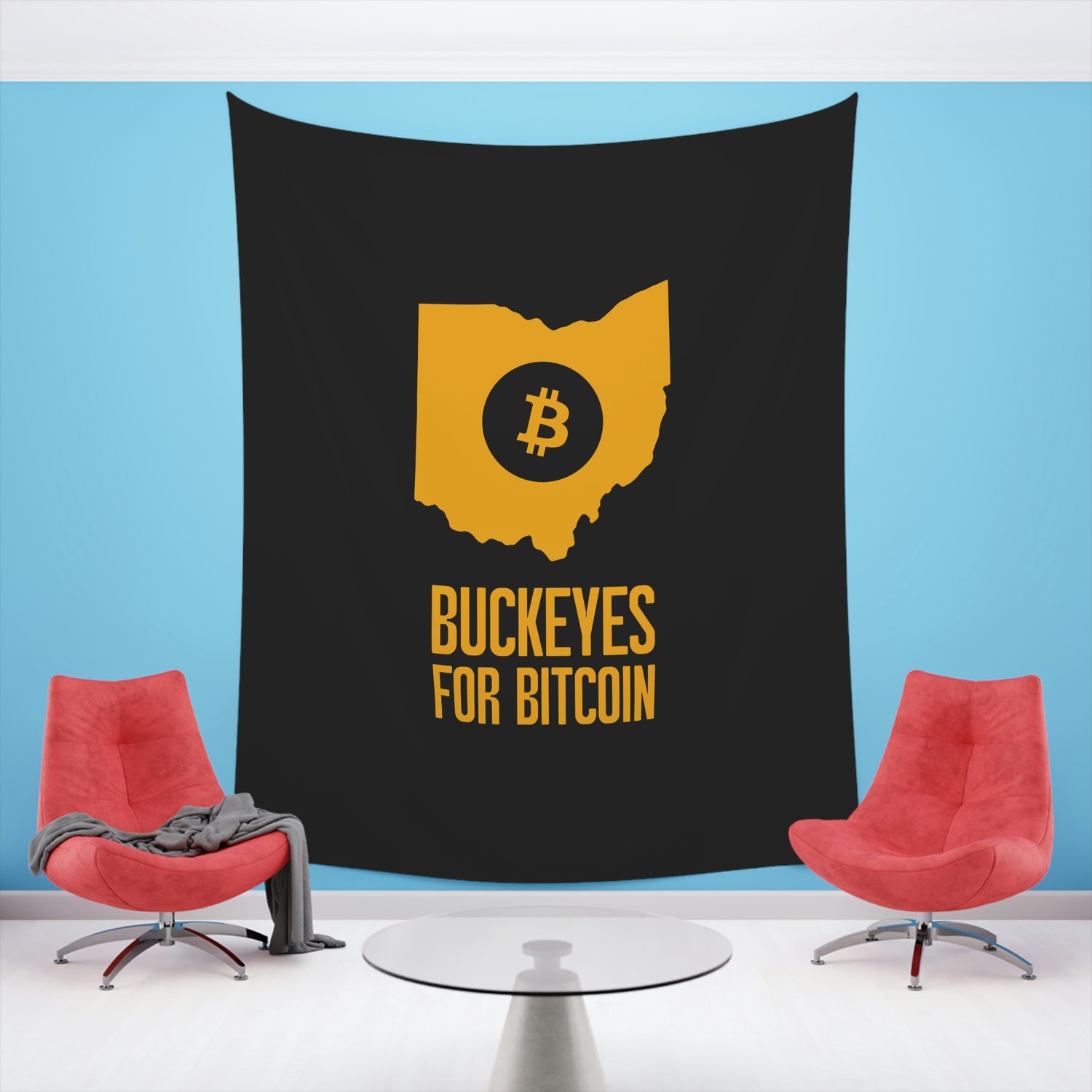 Buckeyes for Bitcoin | Wall Tapestry