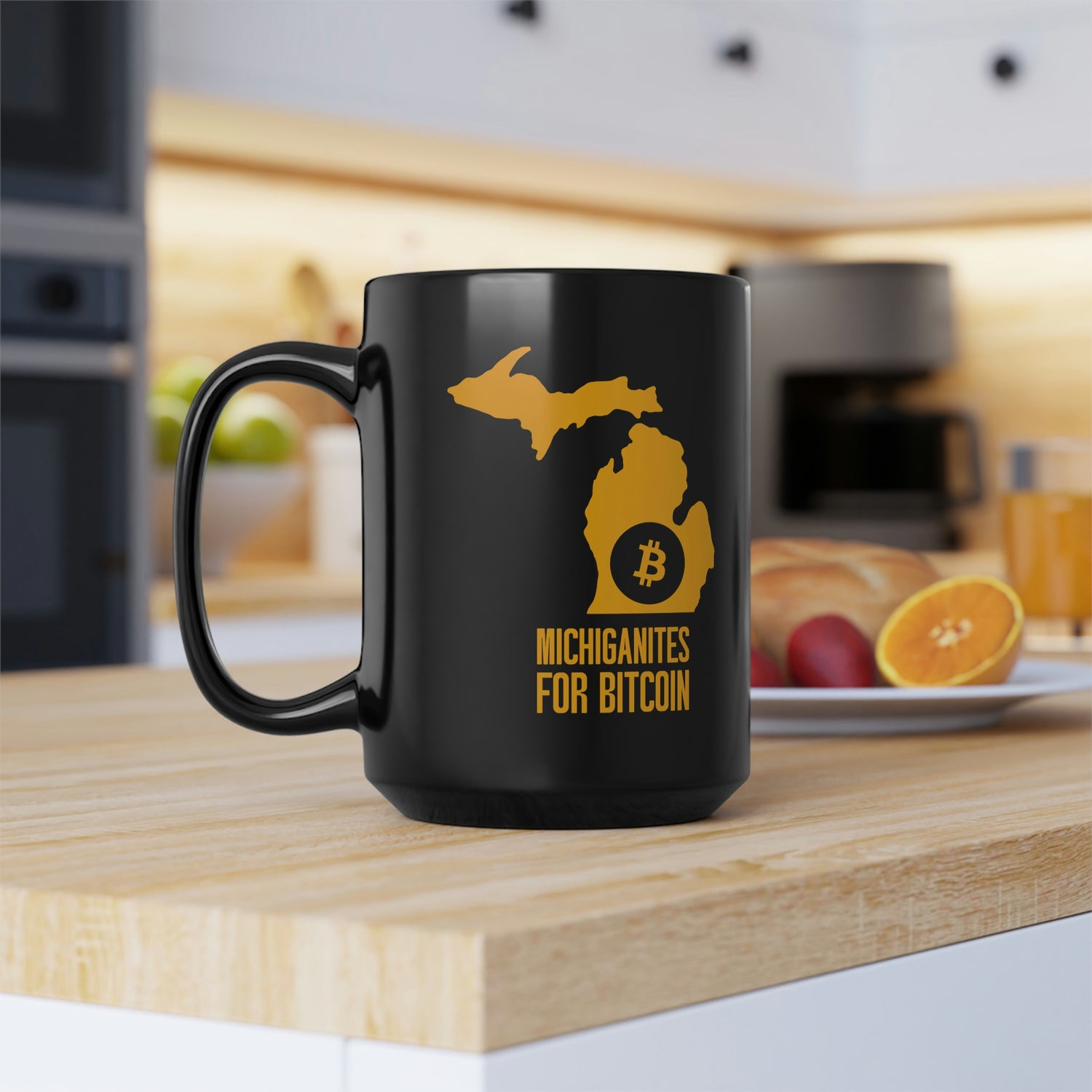 Michiganites for Bitcoin | Black Mug