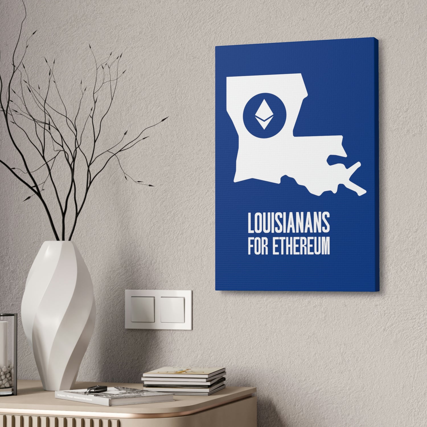 Louisianans for Ethereum | Wall Canvas