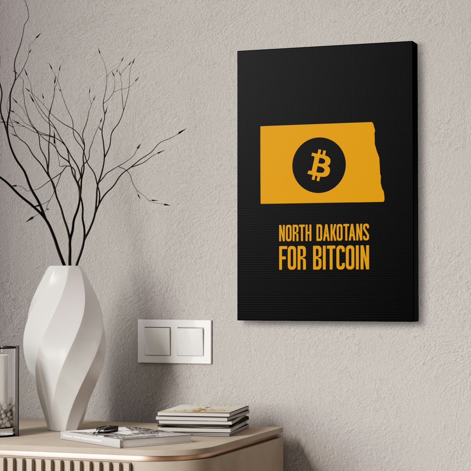 North Dakotans for Bitcoin | Wall Canvas