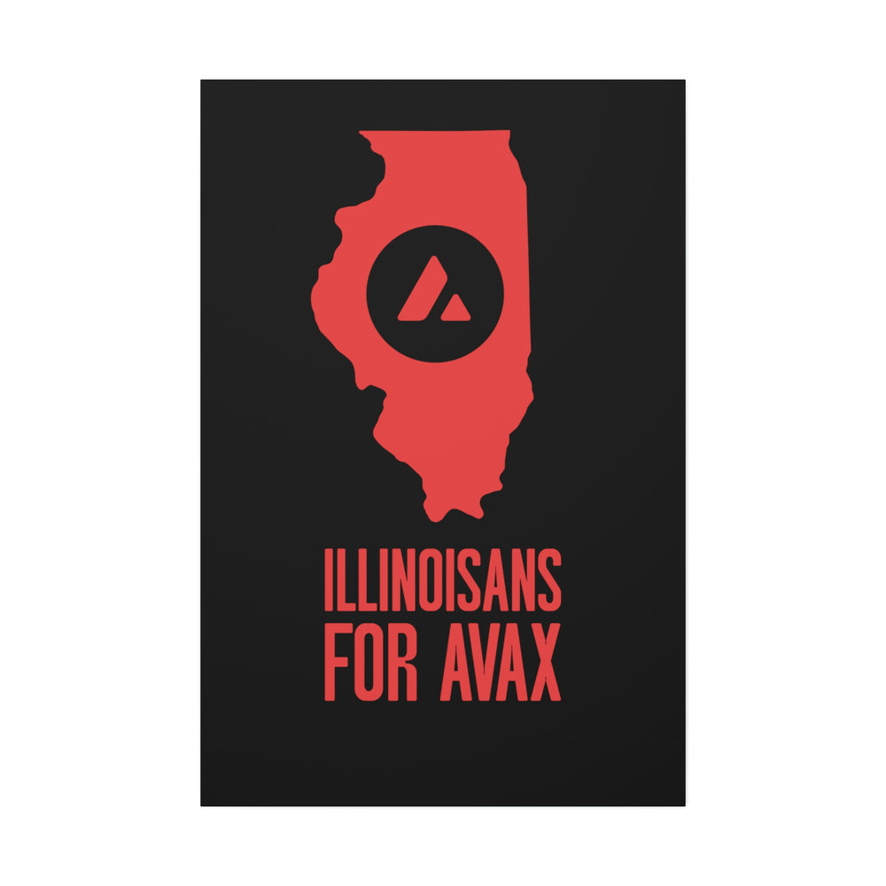 Illinoisans for Avax | Wall Canvas