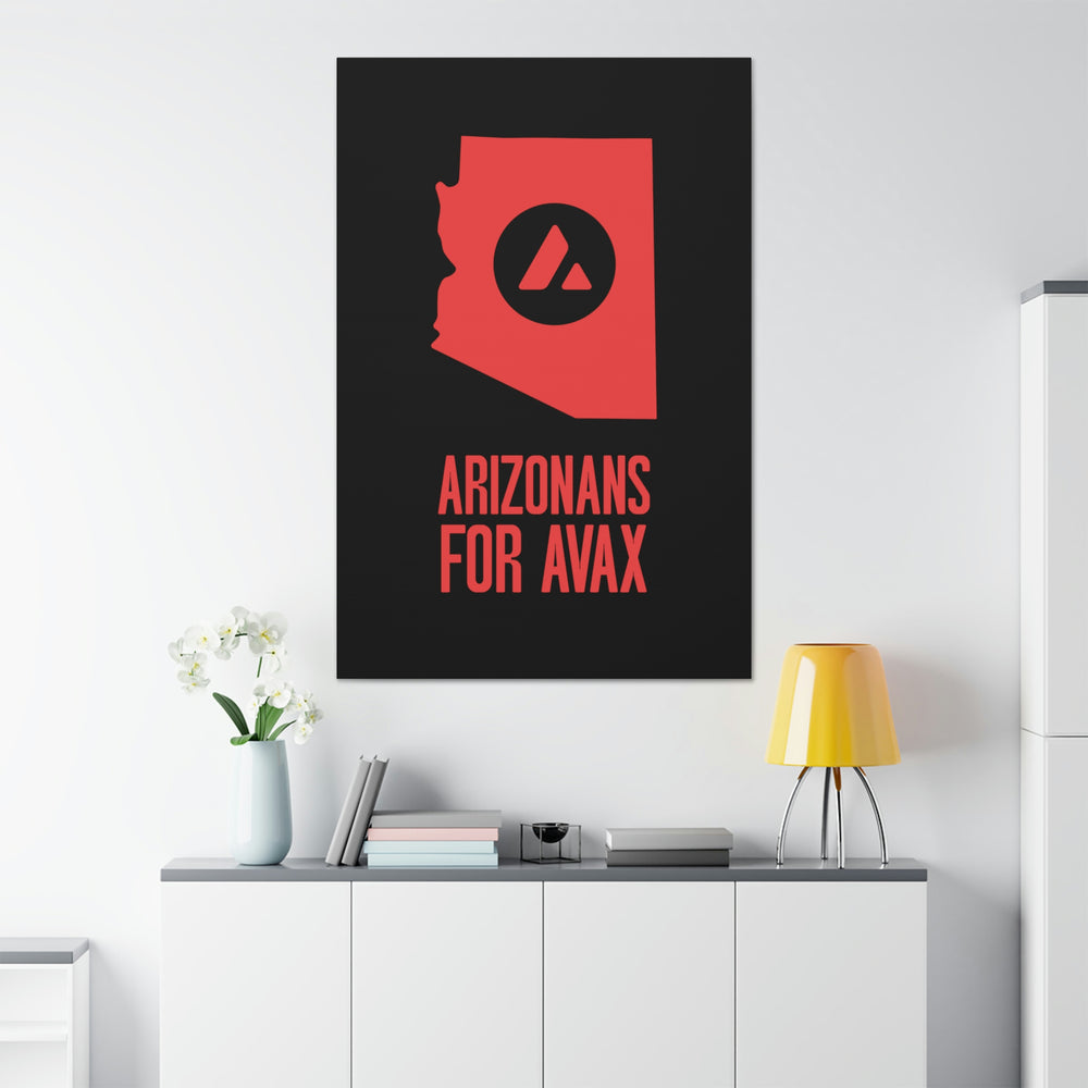 Arizonans for Avax | Wall Canvas