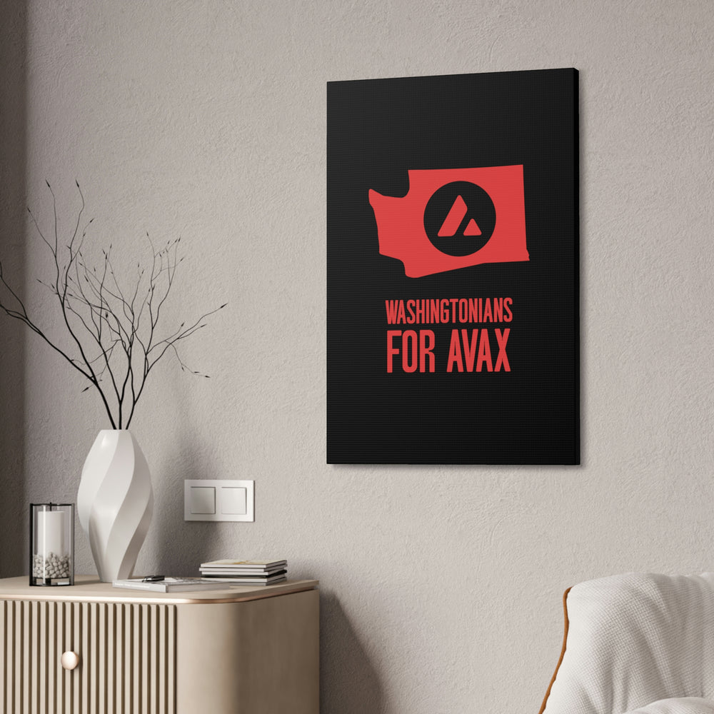 Washingtonians State for Avax | Wall Canvas