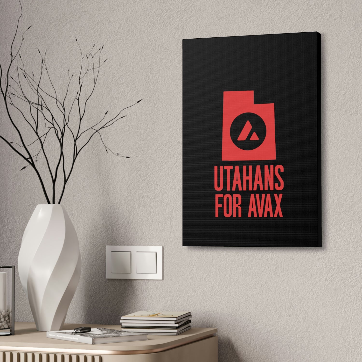 Utahans for Avax | Wall Canvas