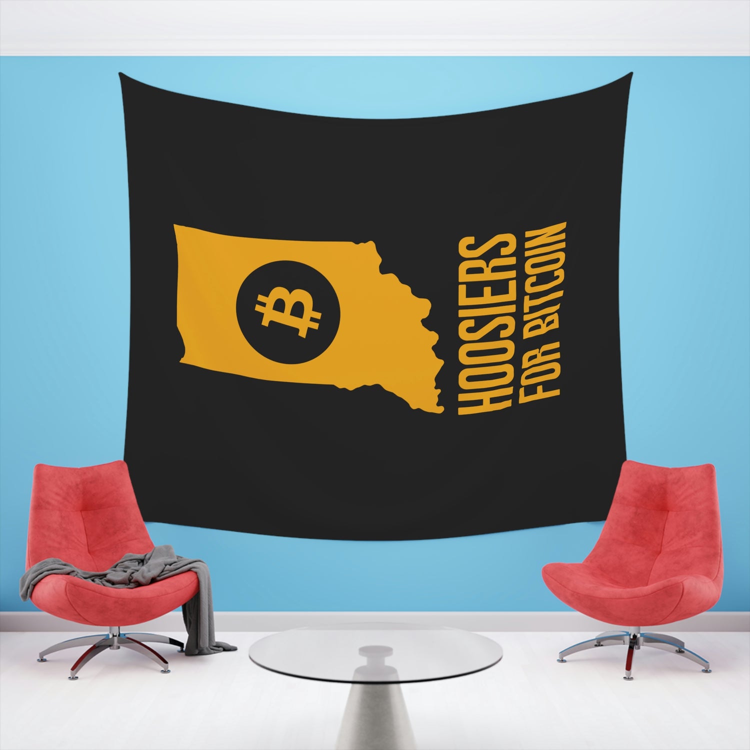 Hoosiers for Bitcoin | Wall Tapestry