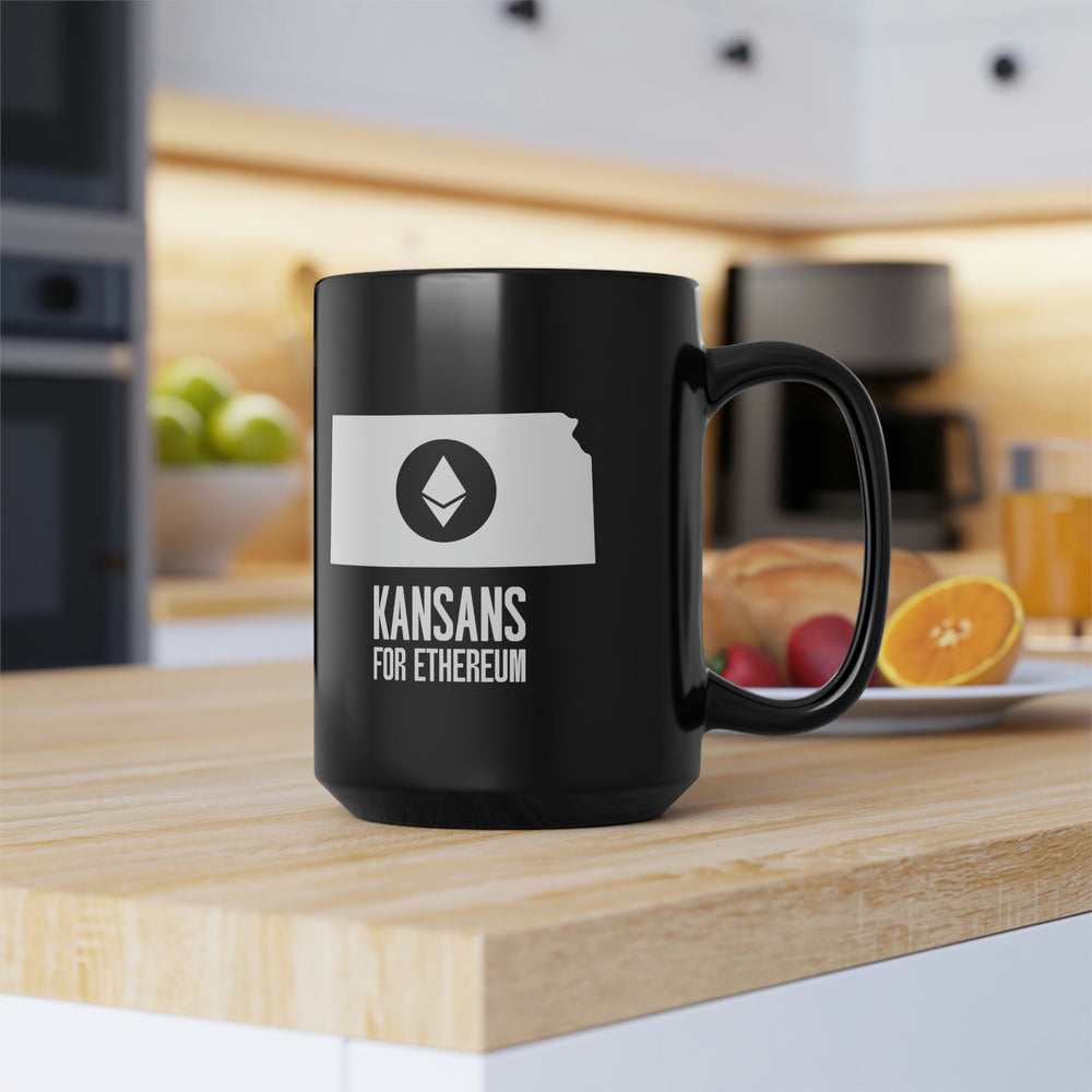 Kansans for Ethereum | Black Mug