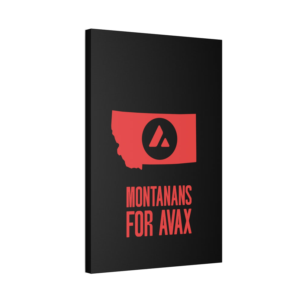 Montanans for Avax | Wall Canvas