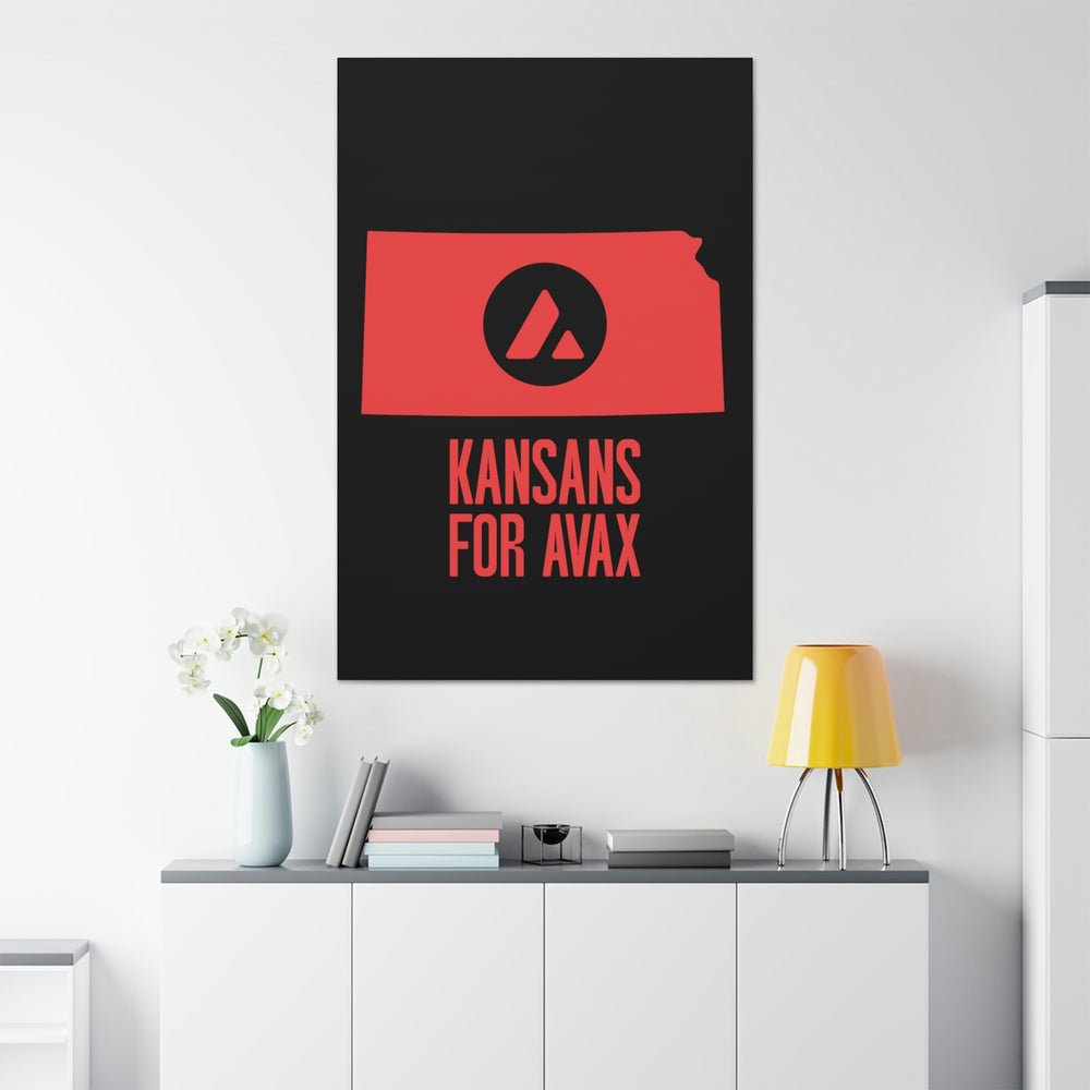 Kansans for Avax | Wall Canvas