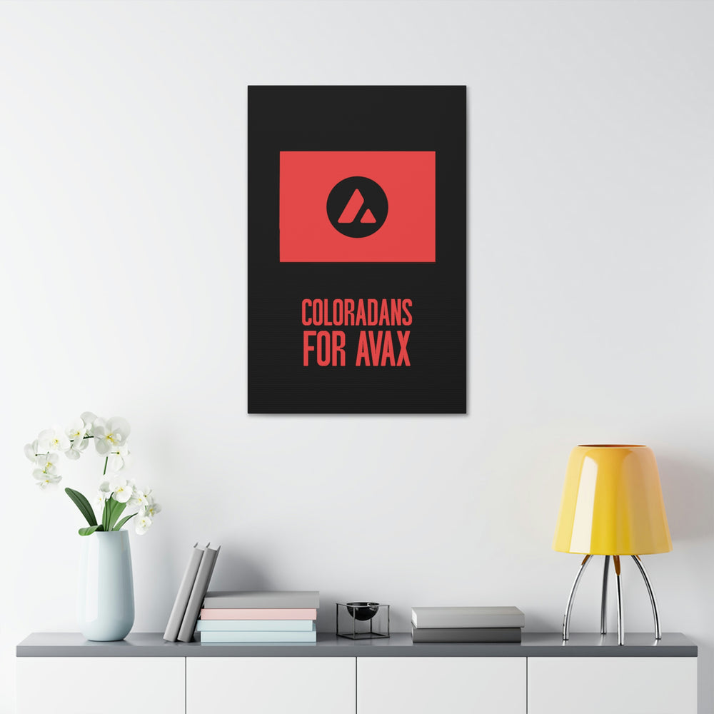 Coloradans for Avax | Wall Canvas