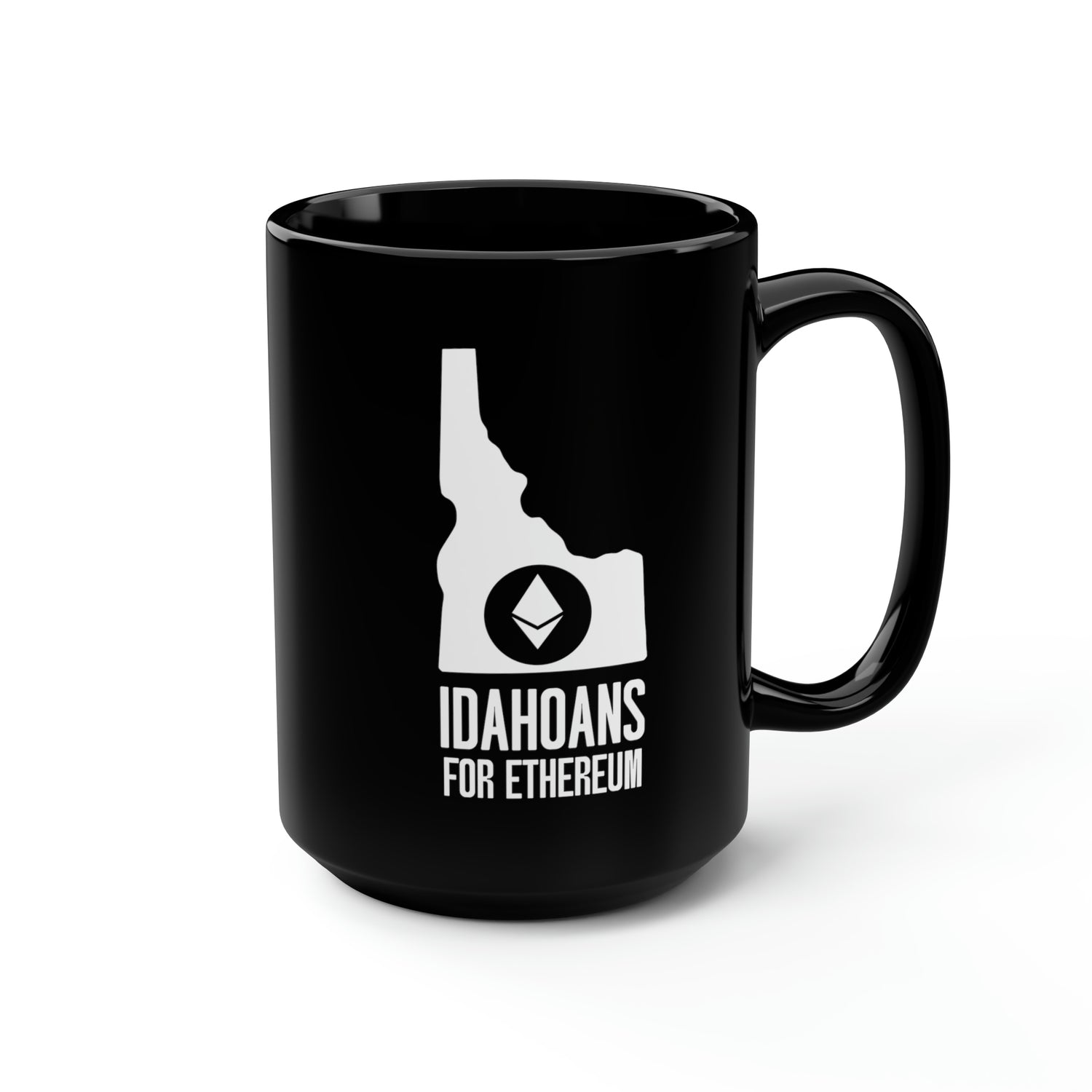 Idahoans for Ethereum | Black Mug