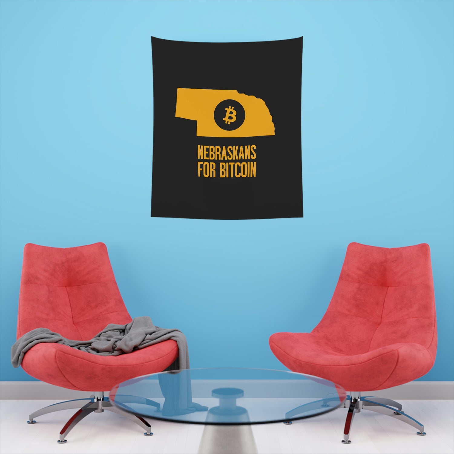 Nebraskans for Bitcoin | Wall Tapestry