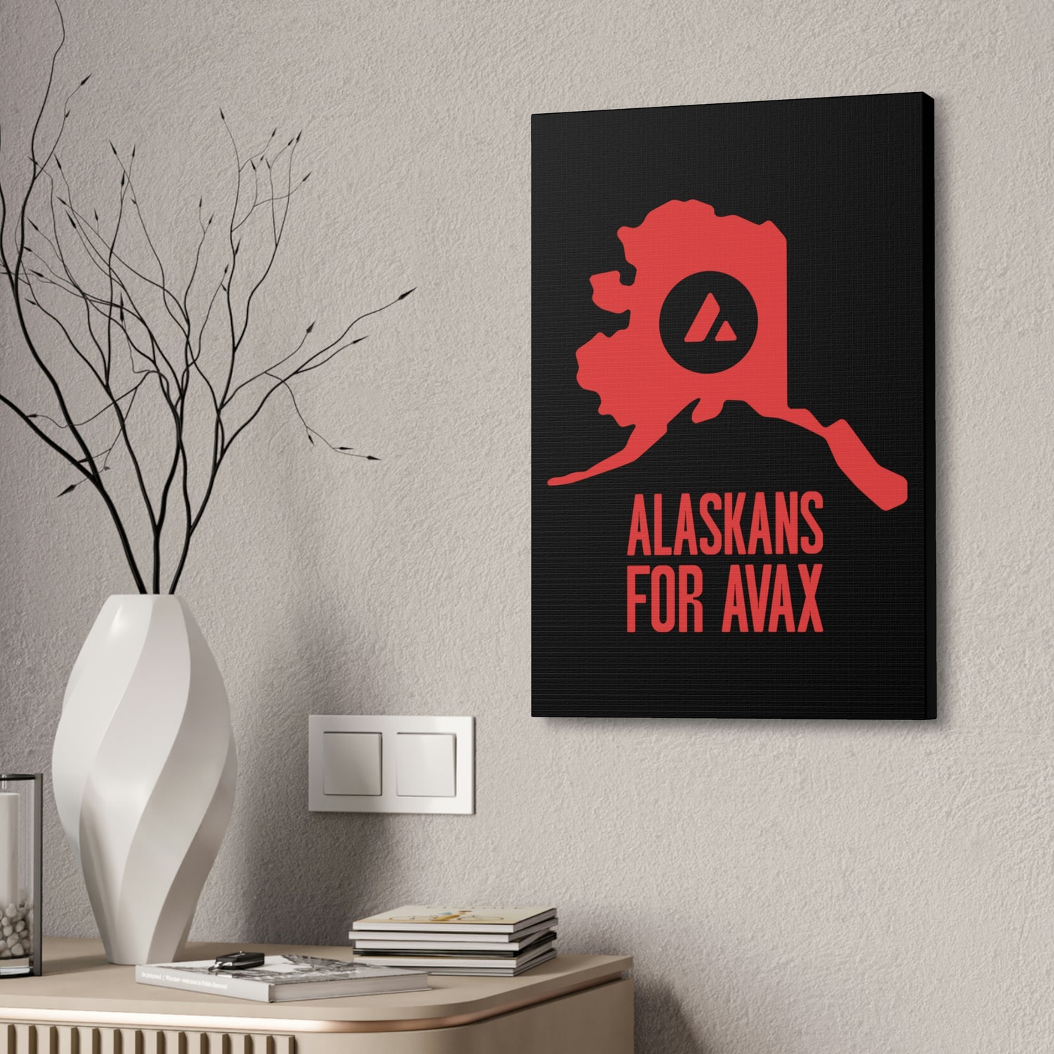 Alaskans for Avax | Wall Canvas