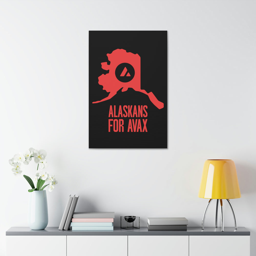 Alaskans for Avax | Wall Canvas