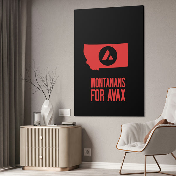 Montanans for Avax | Wall Canvas