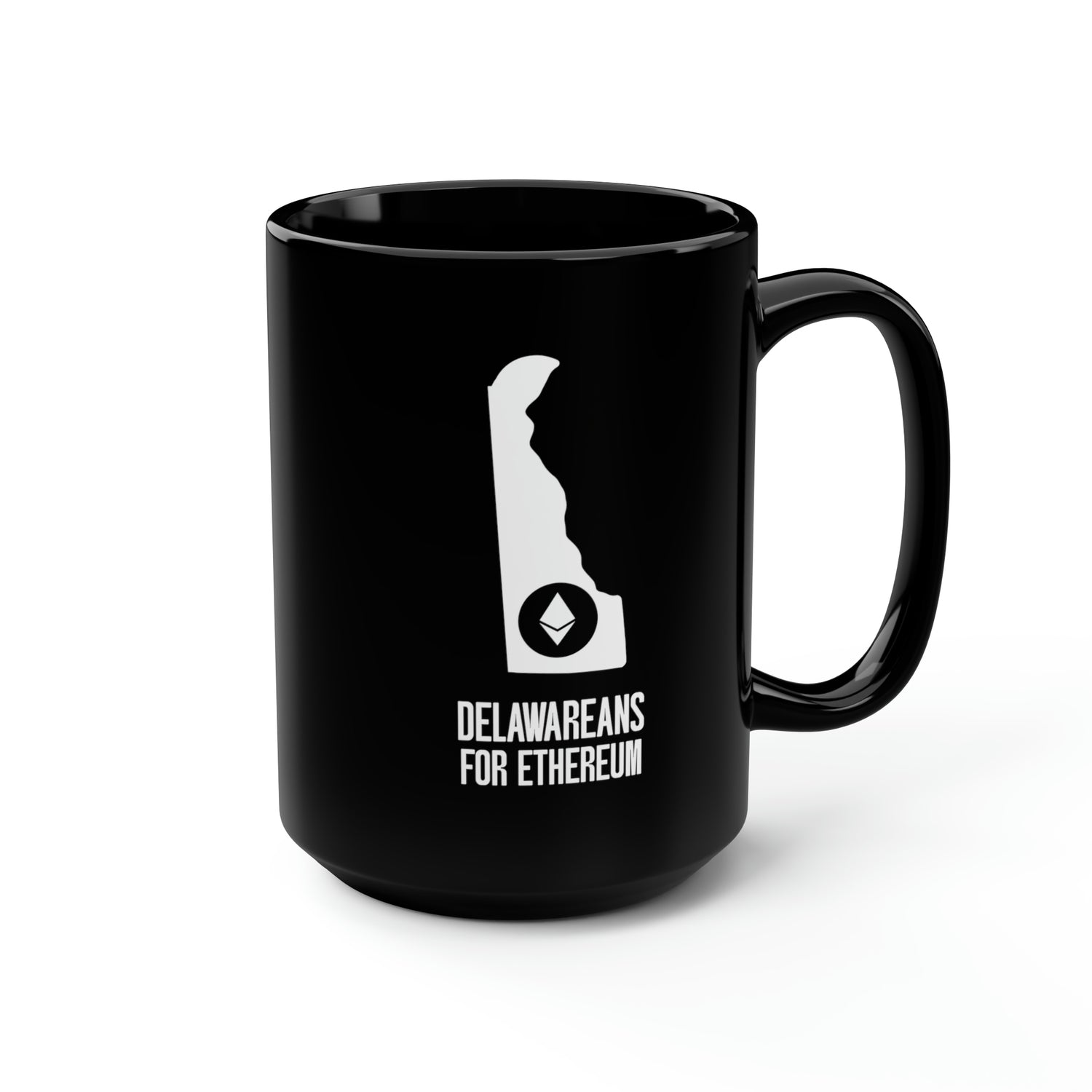 Delawareans for Ethereum | Black Mug