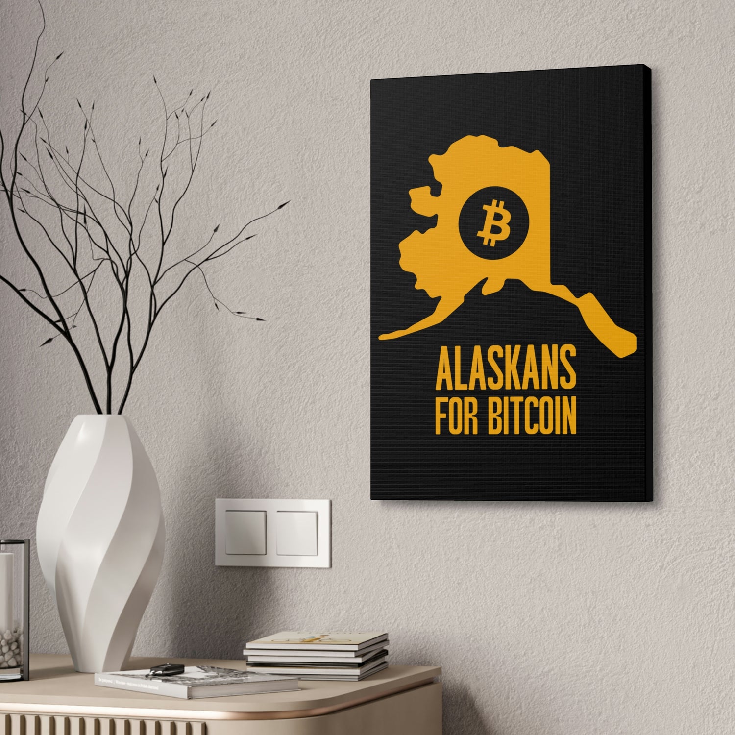 Alaskans for Bitcoin | Wall Canvas