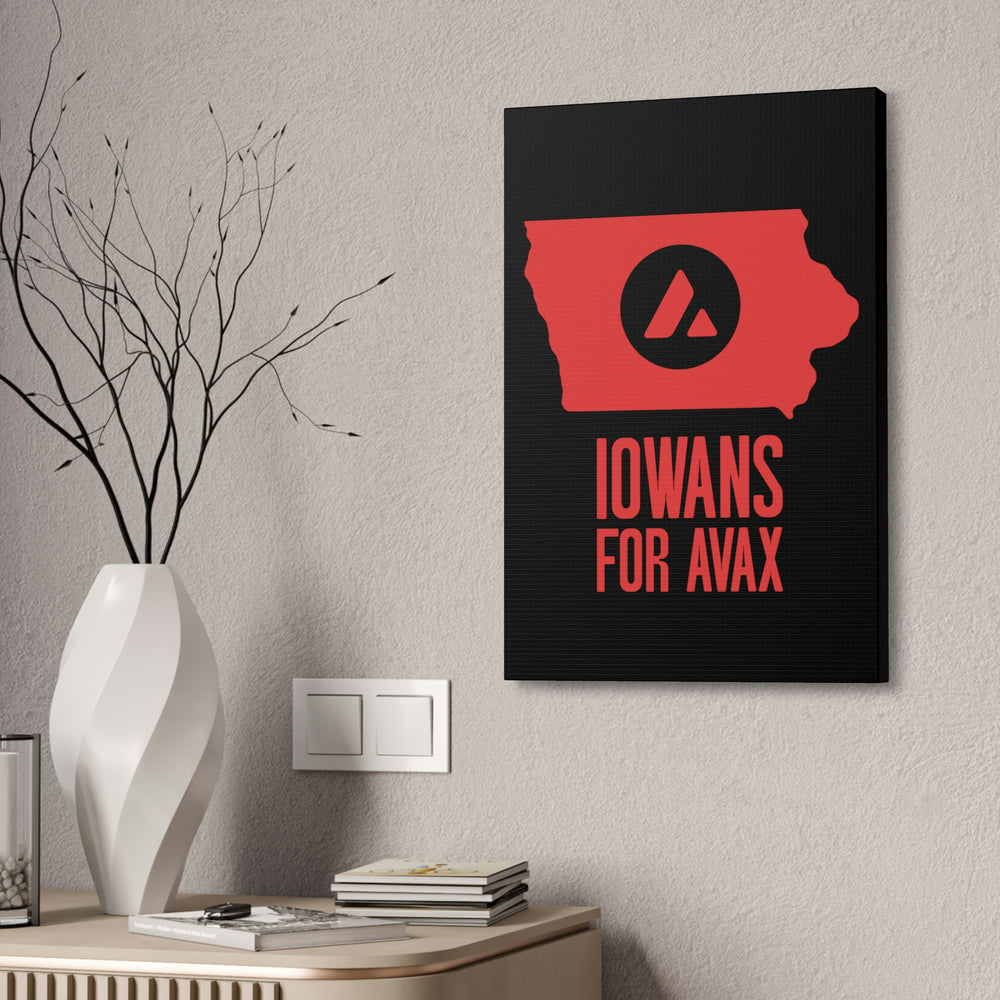 Iowans for Avax | Wall Canvas