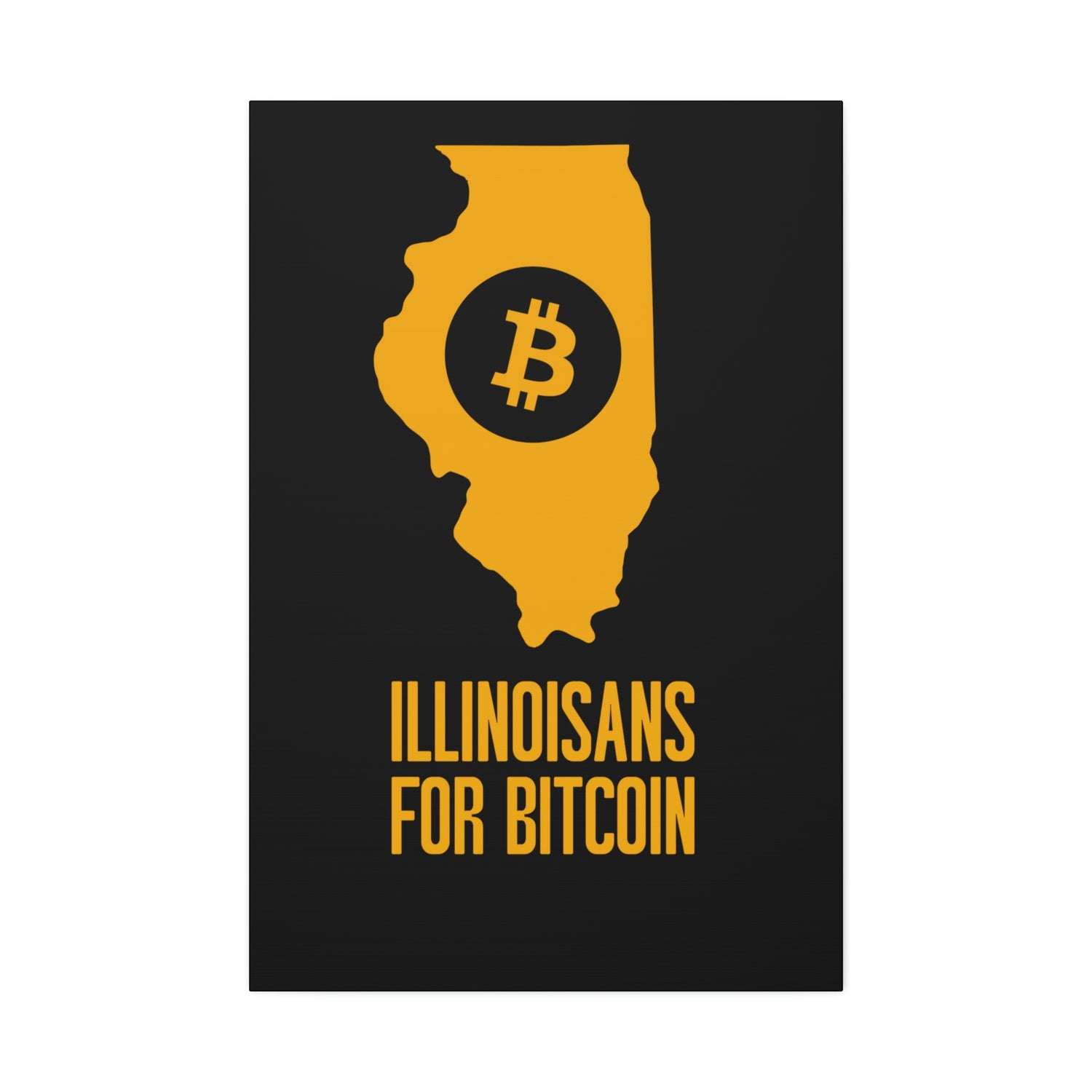 Illinoisans for Bitcoin | Wall Canvas