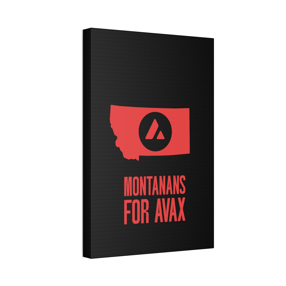 Montanans for Avax | Wall Canvas