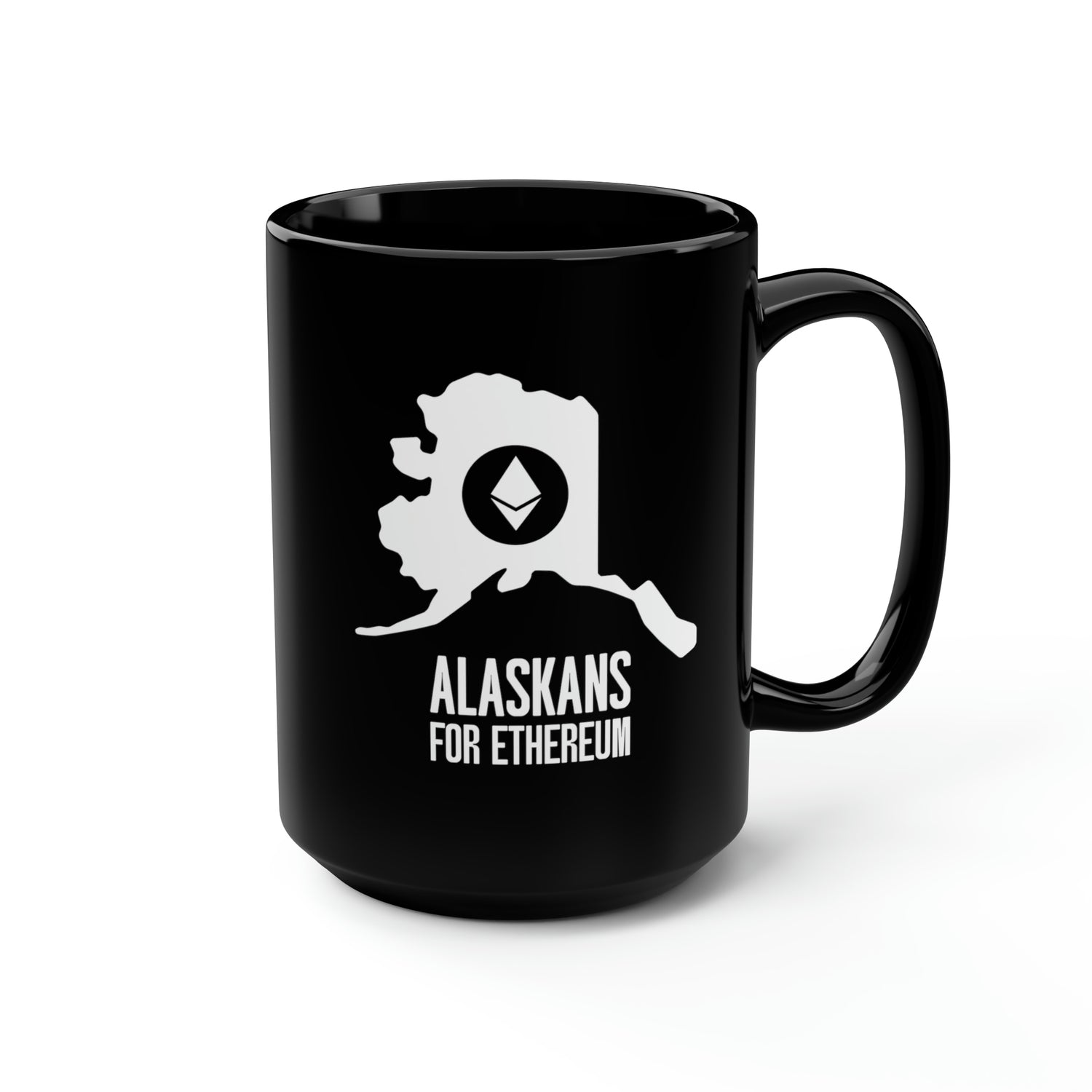 Alaskans for Ethereum | Black Mug