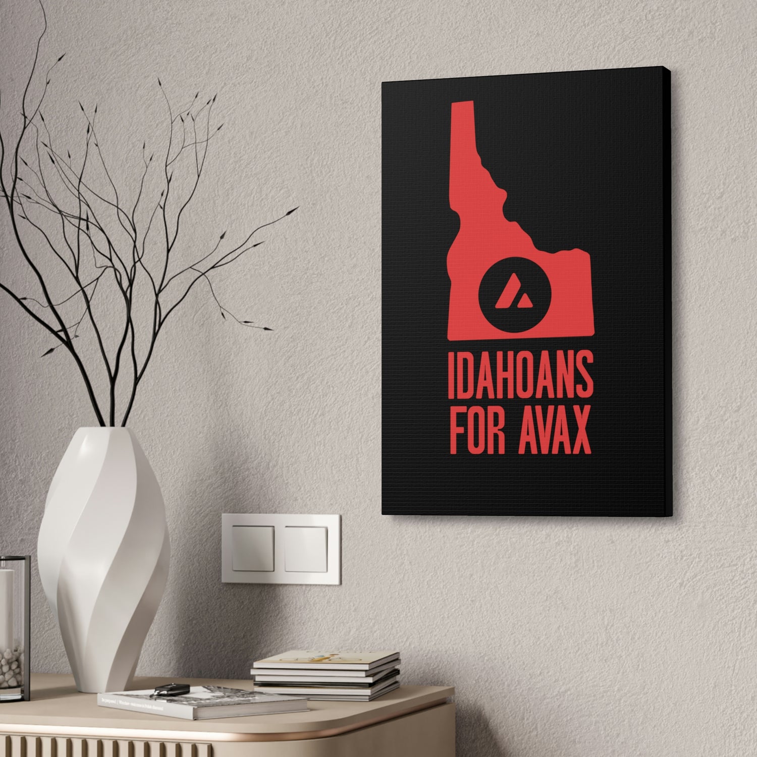 Idahoans for Avax | Wall Canvas