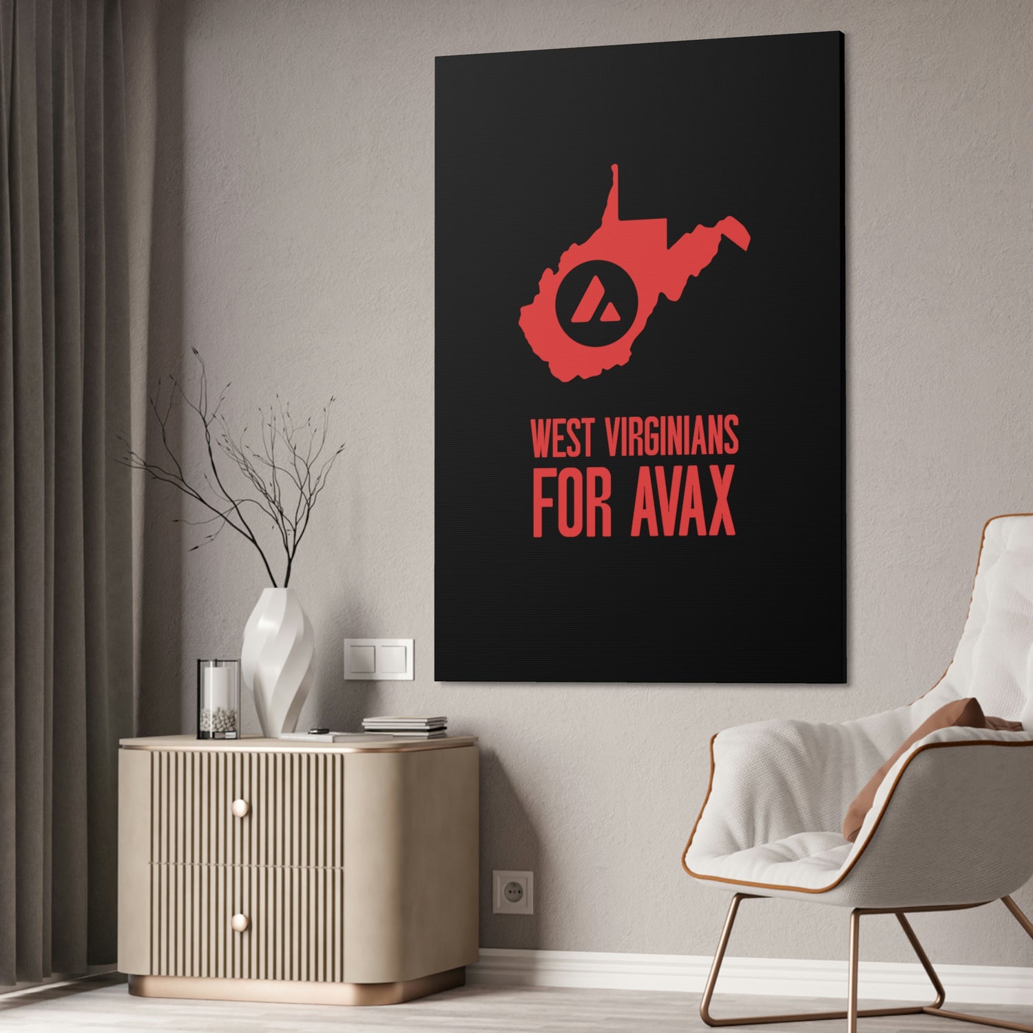 West Virginians for Avax | Wall Canvas