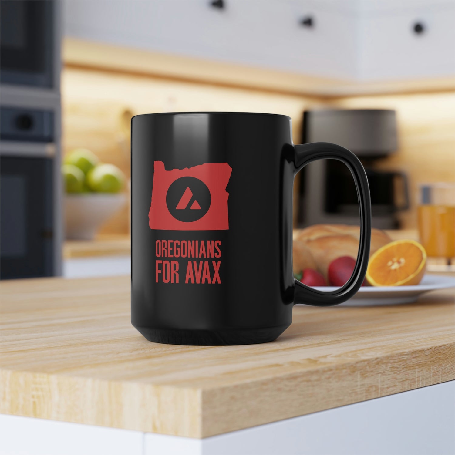 Oregonians for Avax | Black Mug