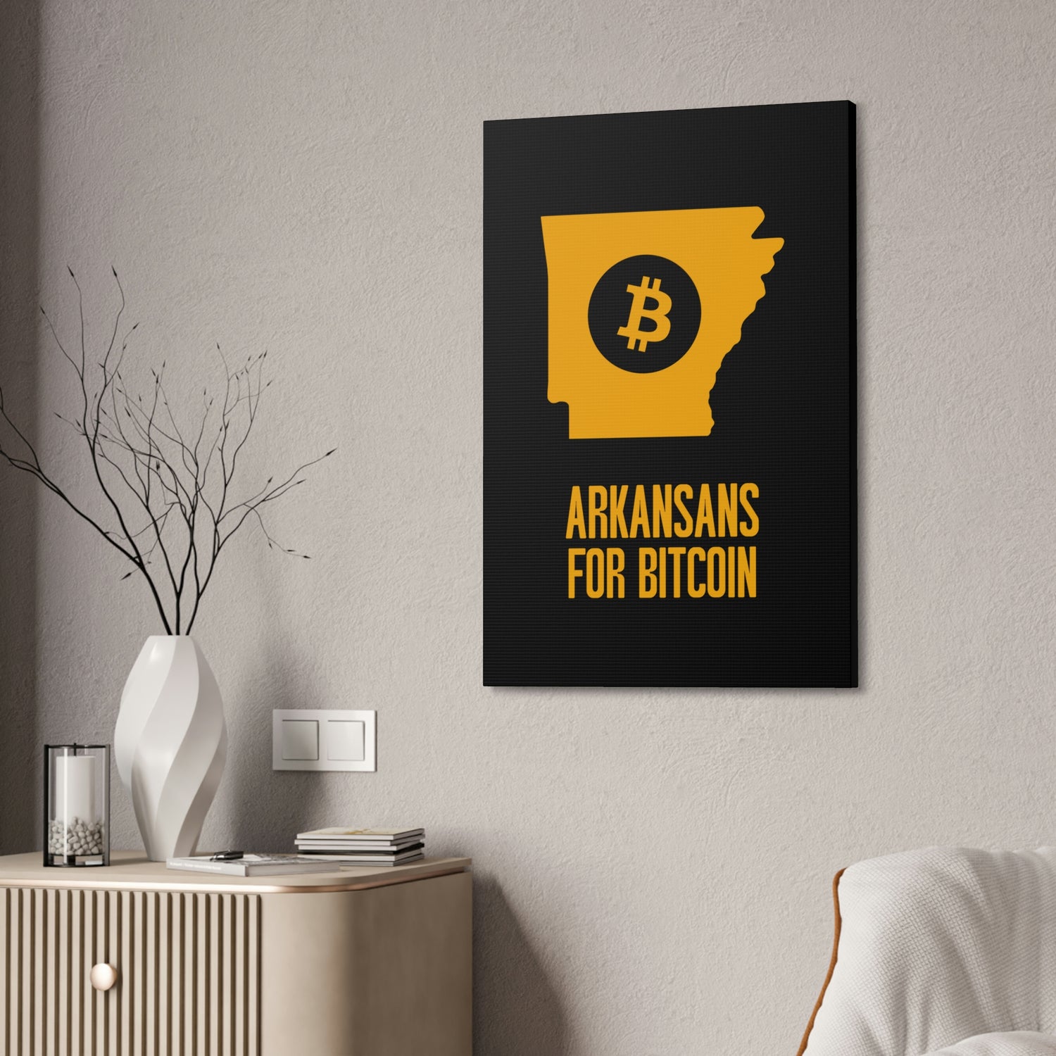 Arkansans for Bitcoin | Wall Canvas