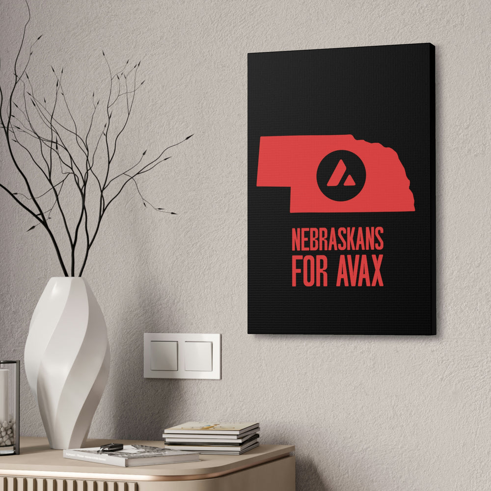 Nebraskans for Avax | Wall Canvas