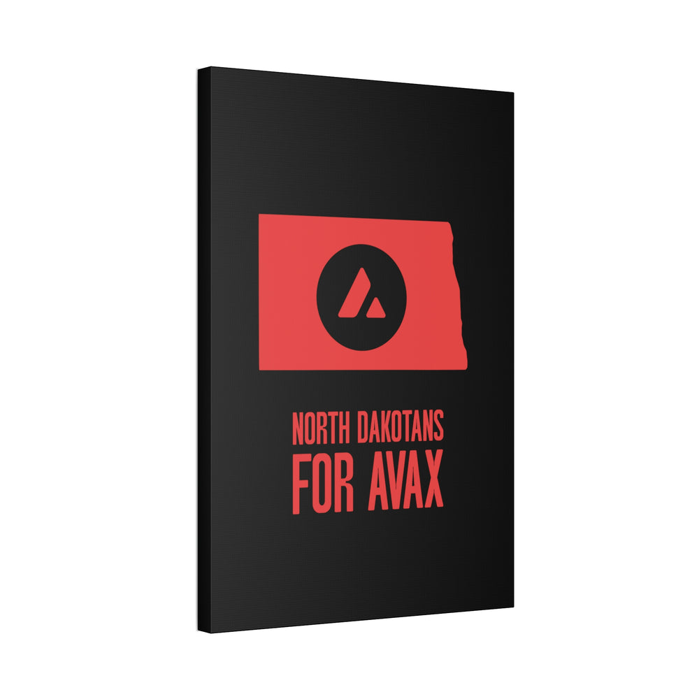 North Dakotans for Avax | Wall Canvas