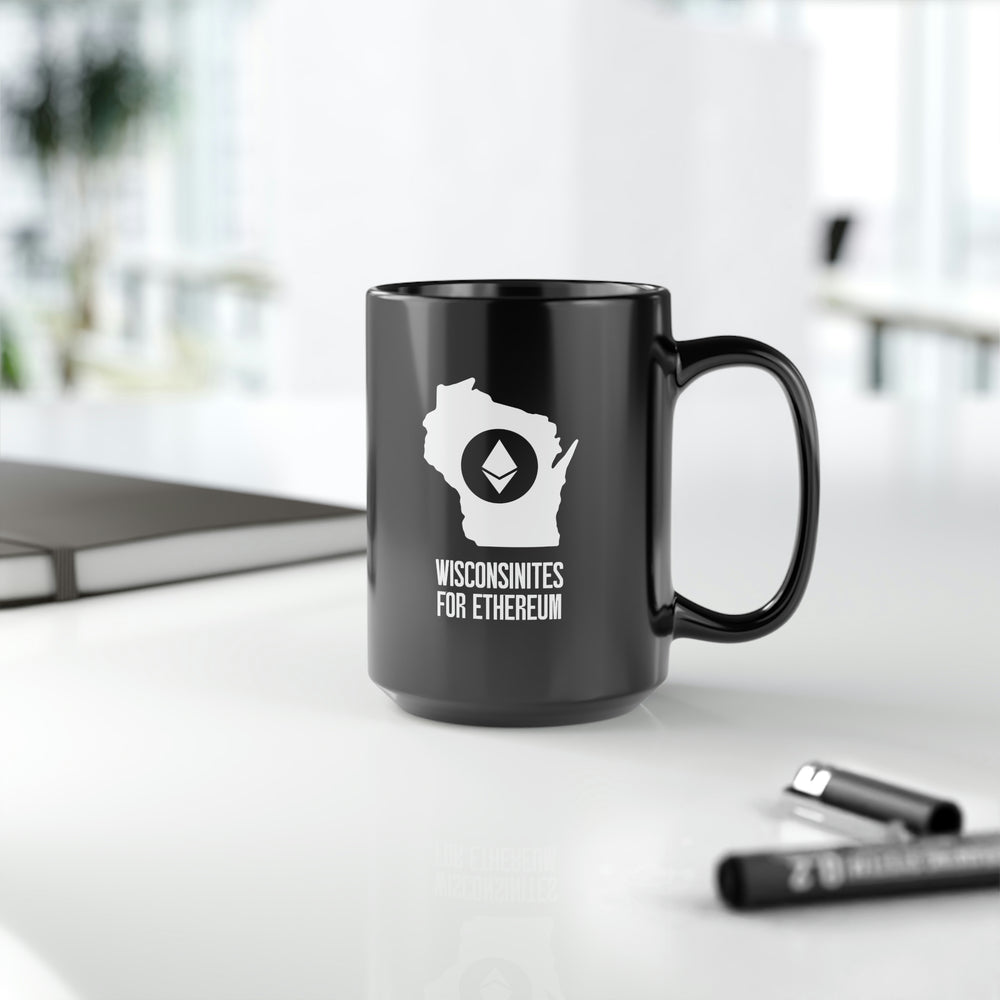 Wisconsinites for Ethereum | Black Mug