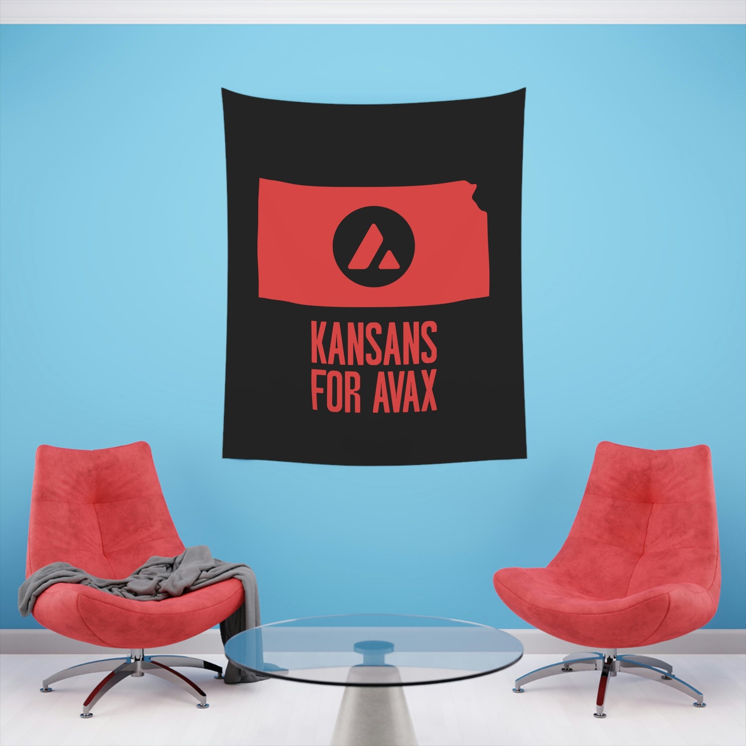 Kansans for Avax | Wall Tapestry