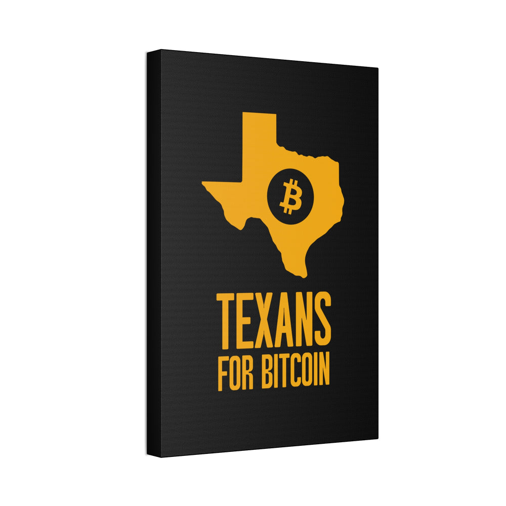 Texans for Bitcoin | Wall Canvas