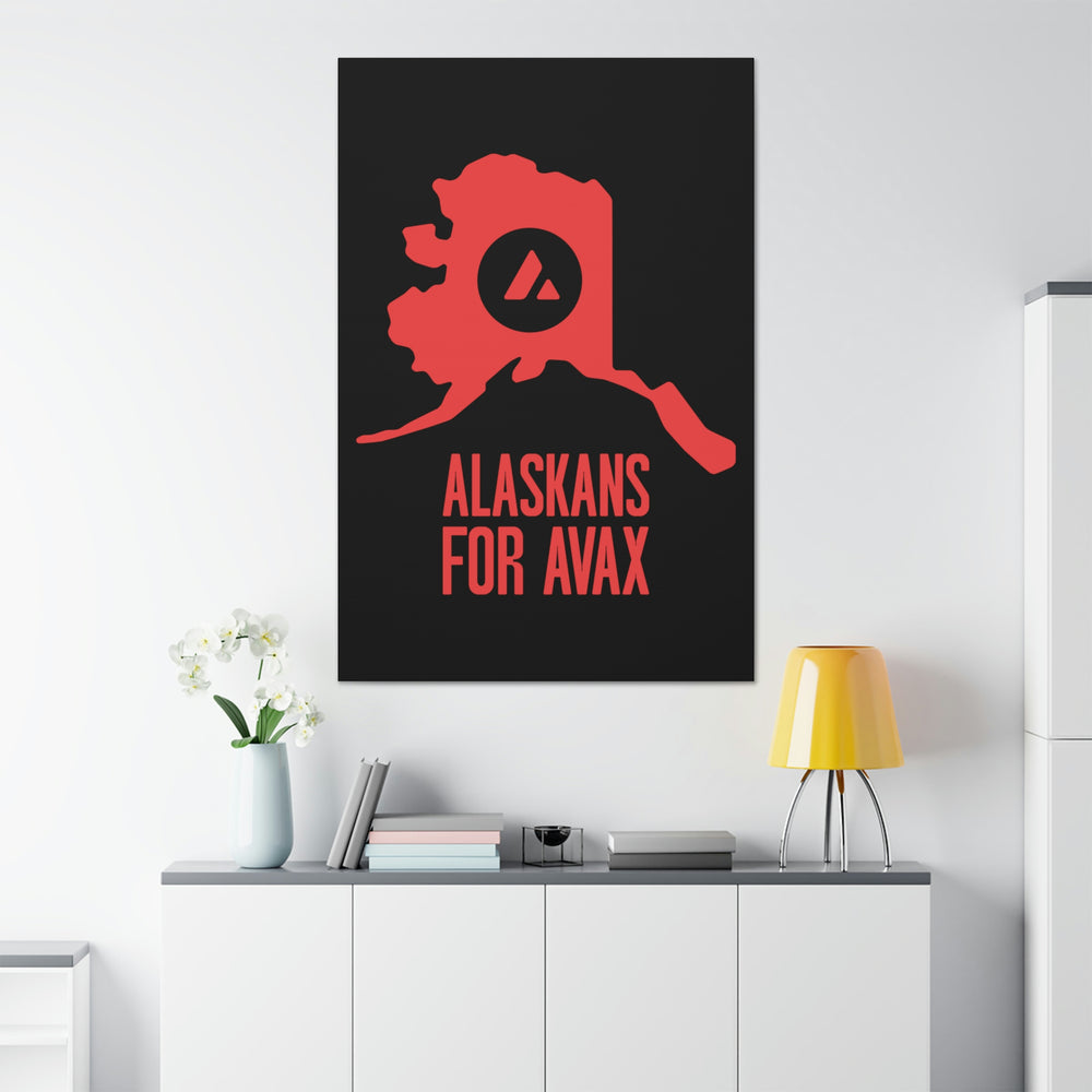 Alaskans for Avax | Wall Canvas