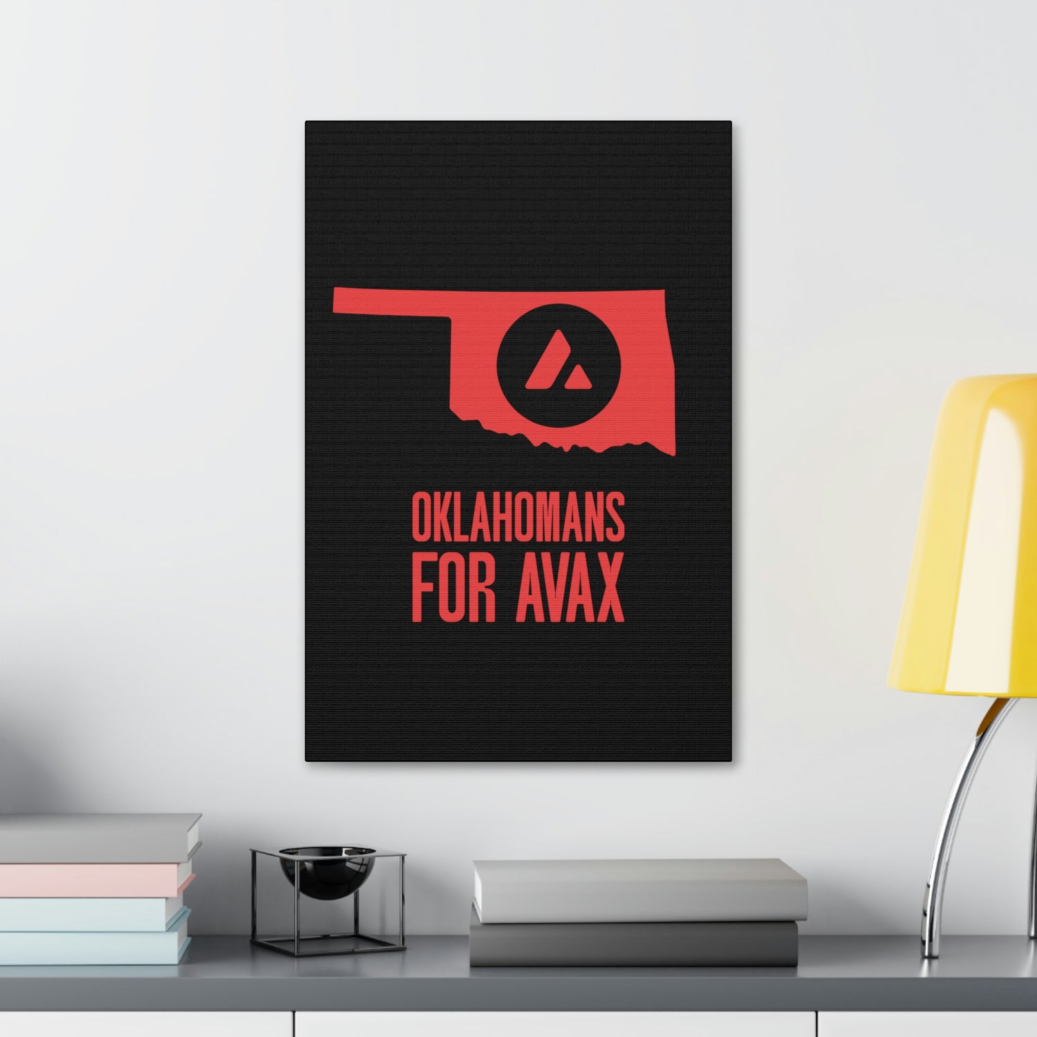 Oklahomans for Avax | Wall Canvas