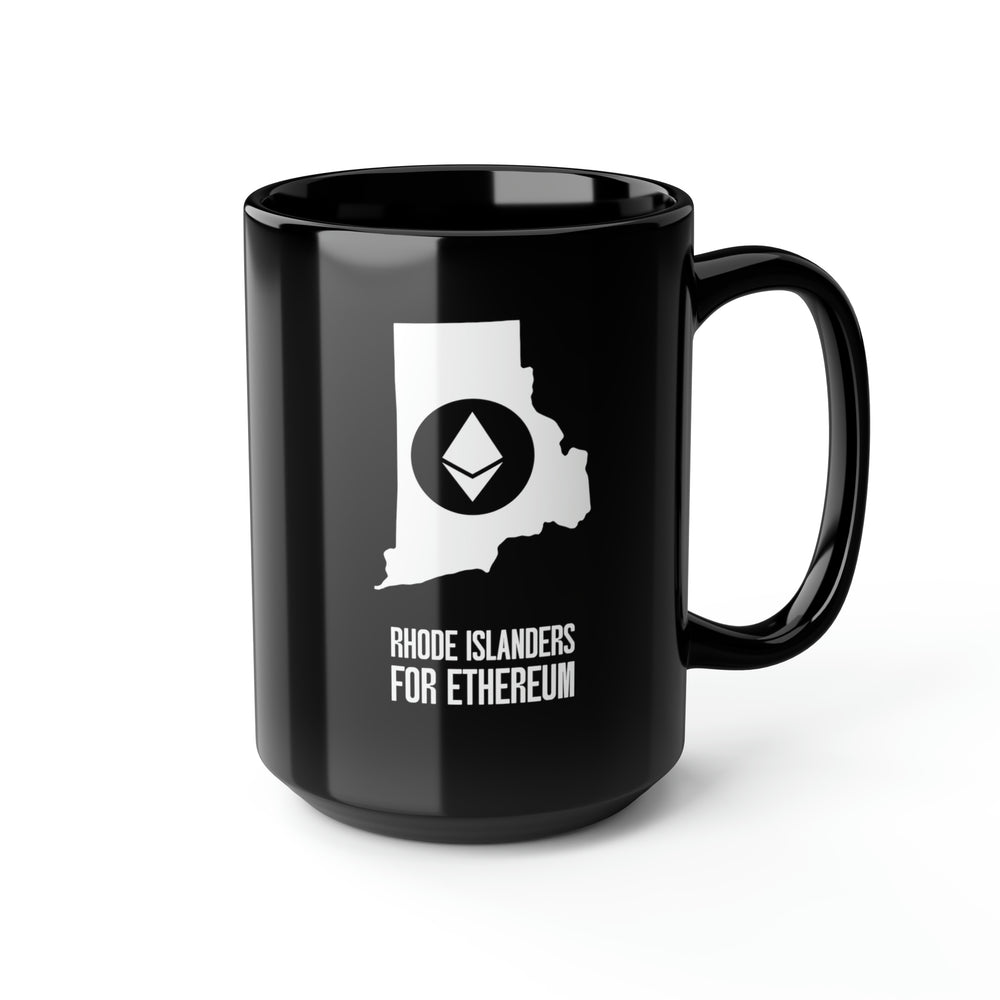 Rhode Islanders for Ethereum | Black Mug