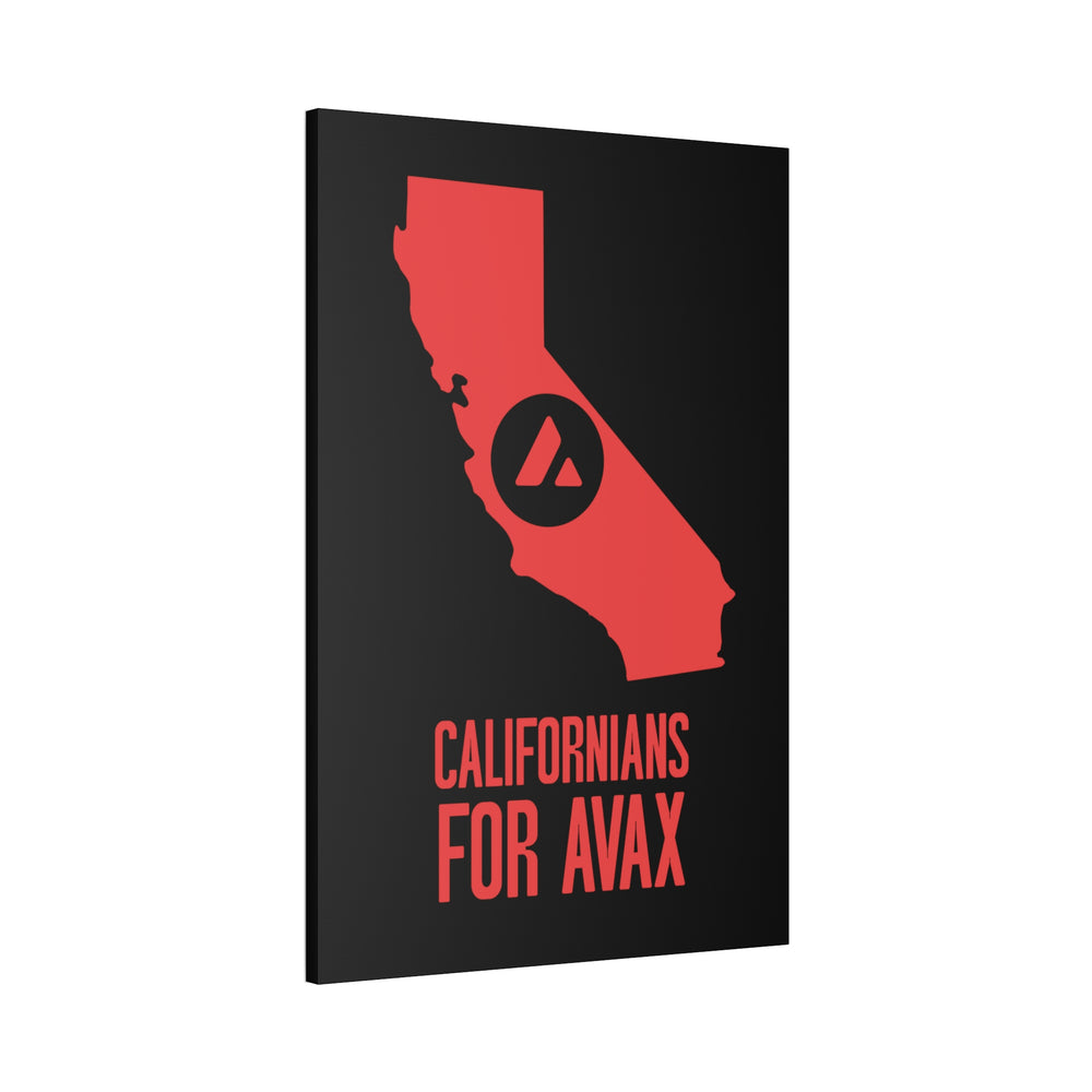 Californians for Avax | Wall Canvas