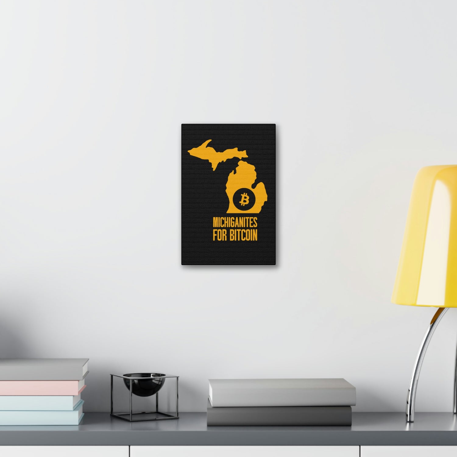 Michiganites for Bitcoin | Wall Canvas