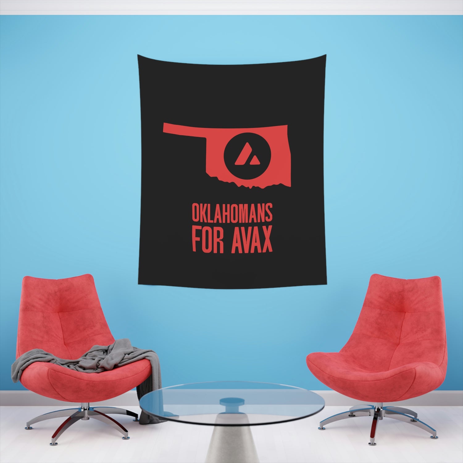 Oklahomans for Avax | Wall Tapestry