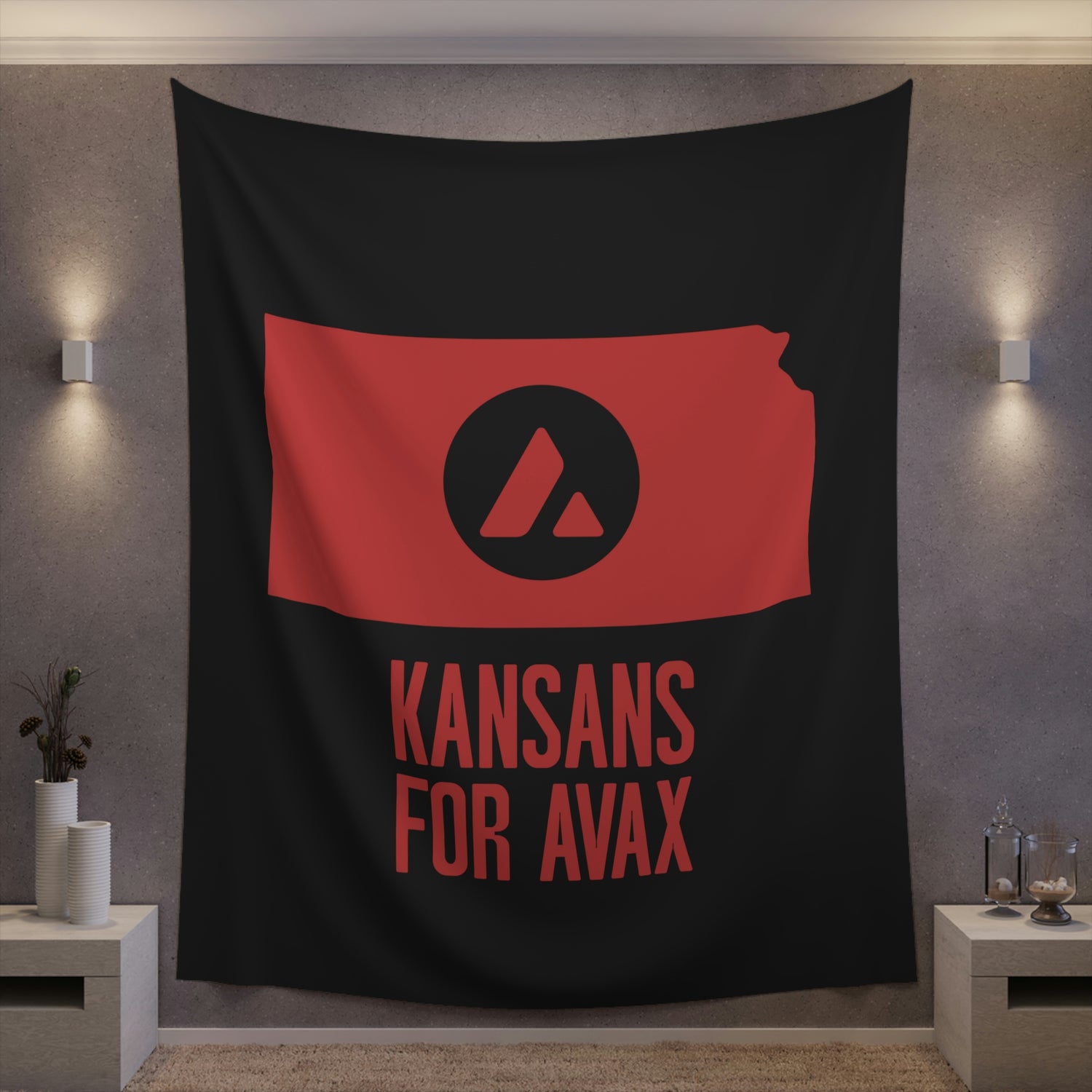 Kansans for Avax | Wall Tapestry