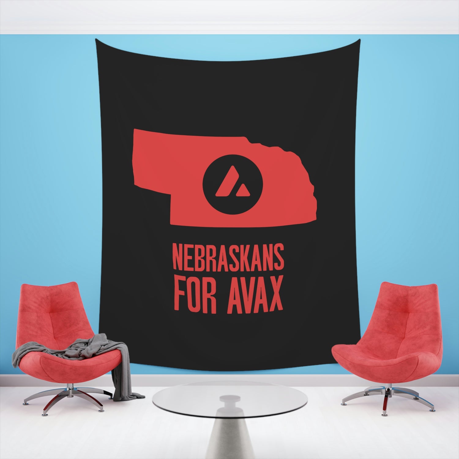 Nebraskans for Avax | Wall Tapestry