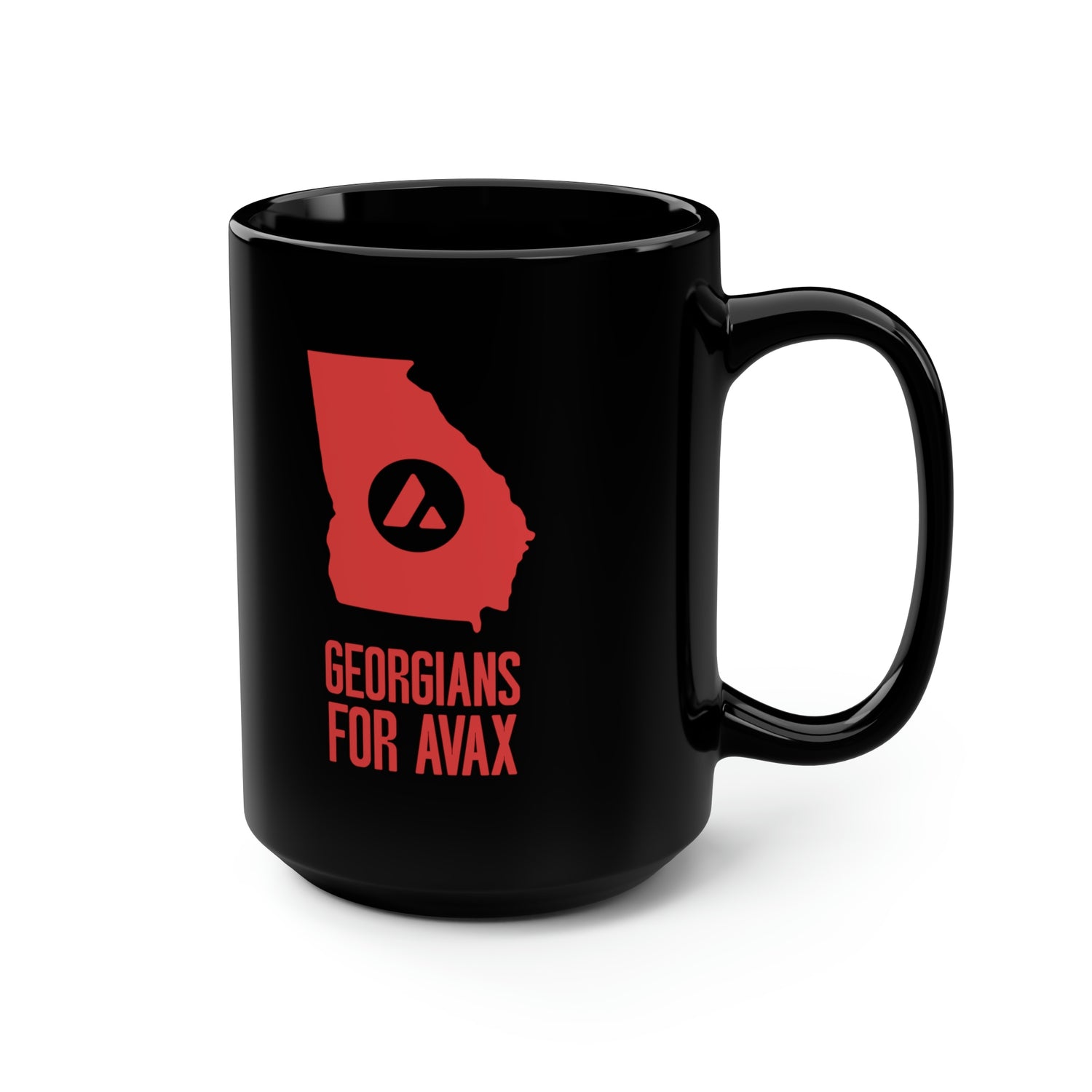 Georgians for Avax | Black Mug