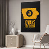 Iowans for Bitcoin | Wall Canvas