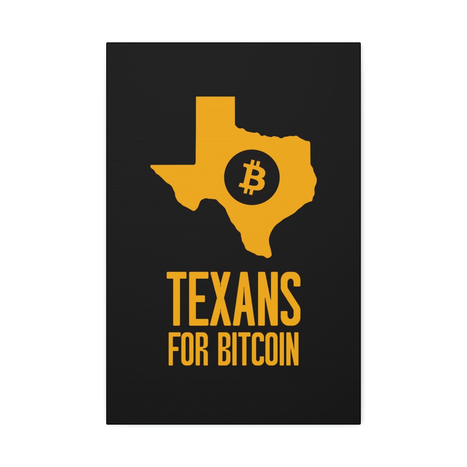 Texans for Bitcoin | Wall Canvas