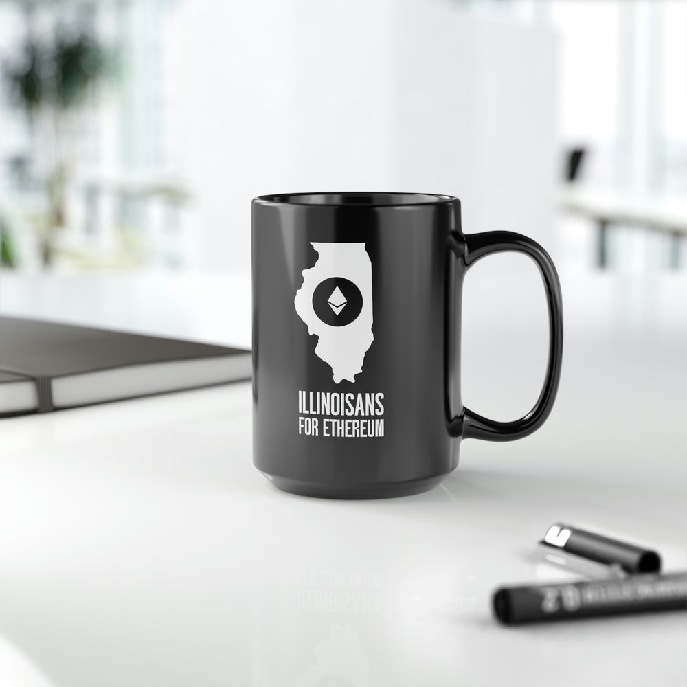 Illinoisans for Ethereum | Black Mug